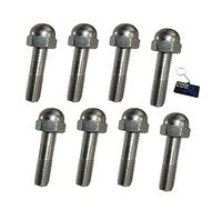 STONEDER Lot de 8 goujons d'échappement bombés M6 x 35 mm pour Pit Dirt Bike ATV Quad Go Kart