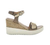 Stonefly 222301 Ely 21 Sandales compensées hautes en taupe confortable pour femme, Taupe, 35 EU