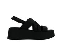 Stonefly - Compensées en cuir imprimé - Femme - Chaussures - Noir - Taille: 36 EU