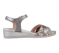 Stonefly - Compensées en cuir imprimé serpent - Femme - Chaussures - Gris - Taille: 40 EU