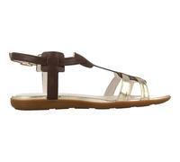 Stonefly, Femme, Chaussures, Beige, Taille: 36 EU Sandales Plates Métalliques