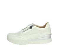 Stonefly STONESFLY 220739 Steam Gris Blanc Beige Chaussures Femme Baskets Lacets Zip Cuir 37