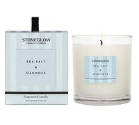 Stoneglow Bougie en verre au sel de mer et mousse de chêne.