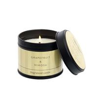 STONEGLOW CANDLES LONDON Modern Classics Bougie en étain Pamplemousse et mimosa, 70683O