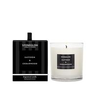 Stoneglow Modern Classics Bougie dans un pot en verre - Différents parfums (safran et bois de cèdre)