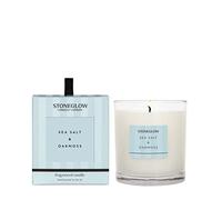 Stoneglow Modern Classics Bougie en Verre avec Verre Différents parfums - Modern Classics New - Seasalt & Oakmoss Candle