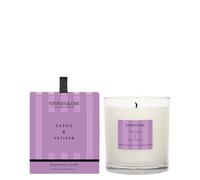 Stoneglow Modern Classics Bougie parfumée Cassis & vétiver dans une boîte (90 x 80 mm) Bougie violette, cassis, vétiver, cerises noires, baies rouges