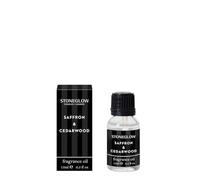 Stoneglow Modern Classics Collection Huile parfumée Safran et Bois de cèdre 15 ML (Noir)