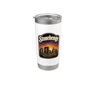 Stonehenge Angleterre Souvenir Stonehenge Gobelet isotherme en acier inoxydable double paroi