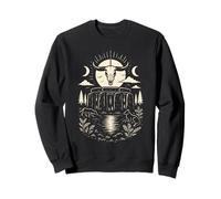 Stonehenge Pierres Debout Phases de Lune Art Populaire Nature Sweatshirt