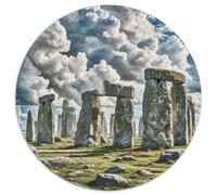 Stonehenge, Royaume-Uni 1000 Pièces Jigsaw Puzzles Puzzle Rond pour Enfants Cadeaux Jeu D'Intelligence De l'art De La DécoRat ION Moderne 1000pcs (67.5x67.5cm)