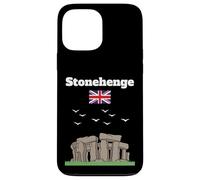 Stonehenge souvenir mystérieux monument préhistorique drapeau du Royaume-Uni Coque pour iPhone 13 Pro Max