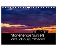 Stonehenge Sunsets & Salisbury Cathedral (Wall Calendar 2027 DIN A4 landscape), CALVENDO 12 Month Wall Calendar: Stonehenge sunsets taken as ... photographs with different moods and drama.