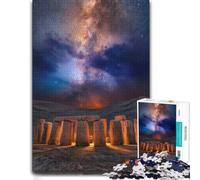 Stonehenge Under The Milky Way, Puzzle pour Adultes, 500 PCS