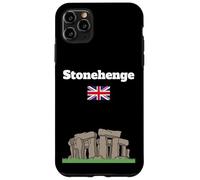 Stonehenge Voyage Souvenir Ancien Cercle Pierre Amant Drapeau du Royaume-Uni Coque pour iPhone 11 Pro Max