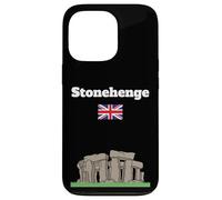 Stonehenge Voyage Souvenir Ancien Cercle Pierre Amant Drapeau du Royaume-Uni Coque pour iPhone 13 Pro