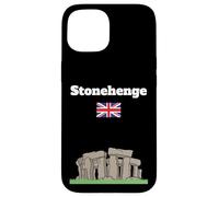 Stonehenge Voyage Souvenir Ancien Cercle Pierre Amant Drapeau du Royaume-Uni Coque pour iPhone 15