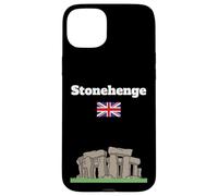 Stonehenge Voyage Souvenir Ancien Cercle Pierre Amant Drapeau du Royaume-Uni Coque pour iPhone 15 Plus