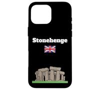 Stonehenge Voyage Souvenir Ancien Cercle Pierre Amant Drapeau du Royaume-Uni Coque pour iPhone 16 Pro Max