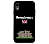 Stonehenge Voyage Souvenir Ancien Cercle Pierre Amant Drapeau du Royaume-Uni Coque pour iPhone XR