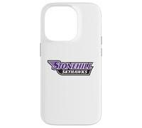 Stonehill College Skyhawks Text Logo Coque pour iPhone 14 Pro