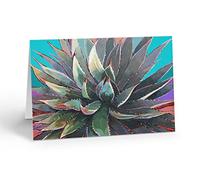 Stonehouse Collection Carte agave bleu-vert, carte unique avec enveloppe, art du sud-ouest, fabriquée aux États-Unis (Agave)
