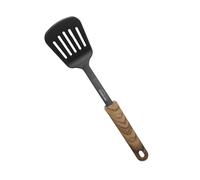 STONELINE BACK TO NATURE Spatule à Fente avec Support Plastique, env. 33 x 8 cm, Aspect Bois, Ustensiles de Cuisine, Plastique, pour Poêles et Casseroles à Revêtement Antiadhésif