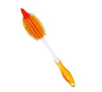 STONELINE Brosse à Bouteille en Silicone 35 cm, Brosse à Verres, Brosse à Vaisselle, Brosse de Nettoyage pour Biberons et tétines, etc, Jaune