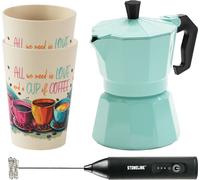 STONELINE® cafetière espresso 170 ml set 4 pièces | Menthe