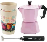STONELINE® cafetière espresso 170 ml set 4 pièces | Rose