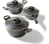 STONELINE® CERAMIC set de casseroles en céramique 6 pièces 18/20/24 | avec couvercles