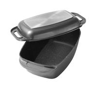 STONELINE Cocotte à induction 43 x 26 cm,7,8 L,cocotte avec couvercle utilisable