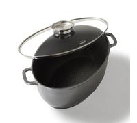 Rôtissoire Gourmet 39 x 26 cm, avec couvercle en verre arômatiseur Stoneline