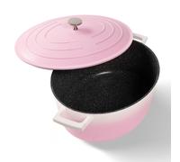 STONELINE® Cocotte Ovale 32x25 cm Rose | avec couvercle