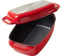 STONELINE® Cocotte Rouge 40x22 cm | avec couvercle
