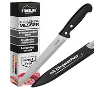STONELINE Couteau de Boucher env. 19,9 cm, avec Protège-Lame amovible, en Acier Inoxydable de haute qualité