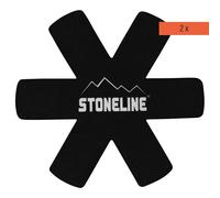 STONELINE Lot de 2 protections de poêle en feutre de 38 cm - Protection empilable pour poêles, casseroles, bols, casseroles - Protection contre les rayures - Résistant à la chaleur - Noir