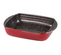 STONELINE Plat à Gratin 23 x 15 x 4,5 cm, Plat à Four Rectangulaire en Verre Borosilicaté, Revêtement Antiadhésif avec de vraies particules de pierre