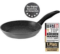 STONELINE Poêle à Frire 20 cm, Revêtement Antiadhésif avec de vraies particules de pierre, Cuire sans Huile ni Graisse, adaptée à l'Induction, Couleur Gris