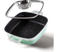 STONELINE® poêle à servir carrée 20 cm Mint | avec couvercle