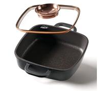 STONELINE® poêle à servir carrée 20 cm or rose | avec couvercle
