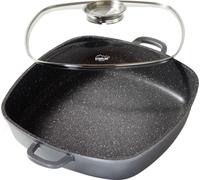 STONELINE® poêle à servir carrée 32 cm | avec couvercle