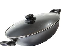 STONELINE Wok 28cm, avec couvercle, fonte d'aluminium, poêle wok