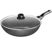 STONELINE® poêle wok 30 cm avec poignée amovible | avec couvercle