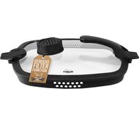 STONELINE® SMELL WELL FUTURE Couvercle en verre angulaire 28 cm avec fonction SMELL WELL | Noir