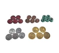 Stonemaier Games | Pièces de monnaie en métal pour faux et expéditions | Accessoire de jeu de société
