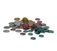 Stonemaier Games , Scythe: Metal Coins Upgrade Pack , Board Game , 1 to 5 Players , Ages 14+ , 90 to 120 Minutes Playing Time