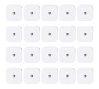 Stonenect Électrodes adhésives Patch d’électrode carré Pansements autocollant Tampons adhésifs remplacement pour TENS/EMS Machines (20Pcs 5x5cm-3.5mm)