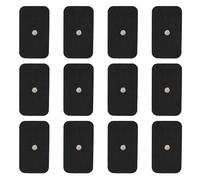 Stonenect Électrodes de rechange adhésives Clouté Réutilisables Pansements autocollants Tampons adhésifs remplacement Compatible avec Compex TENS/EMS Machines (12Pcs 5x9cm-3.5 mm Bouton)