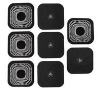 Stonenect Électrodes de rechange adhésives Clouté Réutilisables Pansements autocollants Tampons adhésifs remplacement Compatible avec Compex TENS/EMS Machines (8Pcs 5x5cm-3.75 mm Bouton)